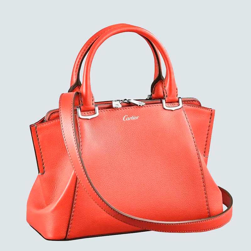 Cartera Cartier, Modelo Mini, color coral
